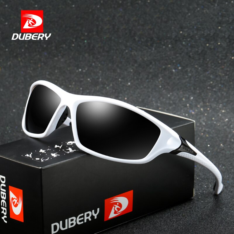 DUBERY  ߿   ۶       ̷ Ȱ ۶/DUBERY Mens Outdoor Sport Polarized Sunglasses Cycling Bicycle Bike Wrap Around Goggles Co